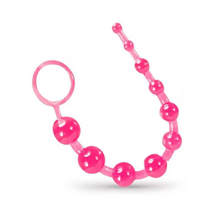 Анальне намисто - Рожевий - 31* 0,9 - 2,6 см - Анальні іграшки Вінниця - фото 1
