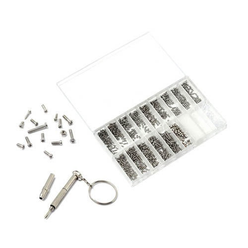 Набір гвинтів, гайок, шайб і трансформованого винтокрута для ремонту окулярів, годинників, 1000 шт. Вінниця - фото 3