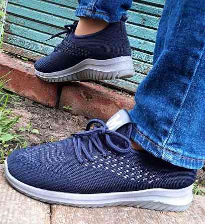 -Кроссівки Зимові Сині Жіночі з Мехом (розміри: 37,38,39,40) - 206 Дніпро