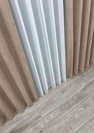 Шторная ткань микровелюр Petek YL цвет какао 2016ш Киев