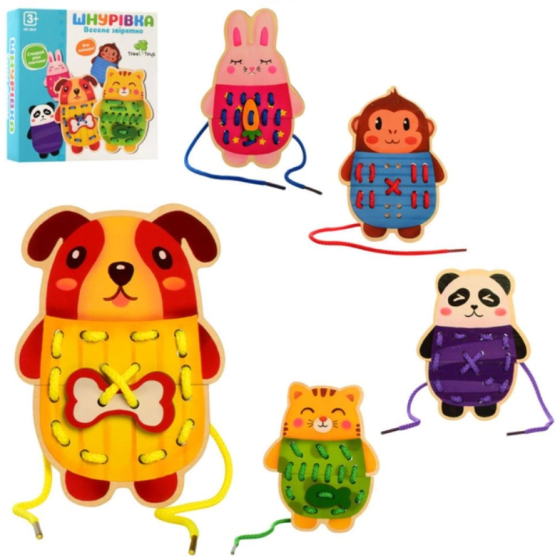 Іграшка дерев'яна Tree Toys Шнурівка (MD 2849) Чернігів