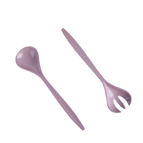 Прилади для салату ложка + зірка пластик фрезія Алеана Житомир - фото 1