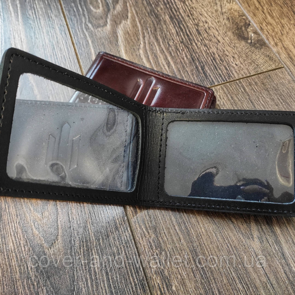 Обкладинка для посвідчення ДБР "Державне бюро розслідувань" з клапаном (чорна) Київ - фото 5