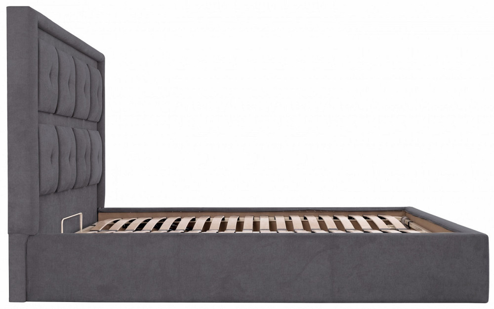 Ліжко Двоспальне Windsor VIP 180 х 190 см Місті Dark Grey З додатковою металевою цільнозварною рамою Темно-сірий Дніпро - фото 10