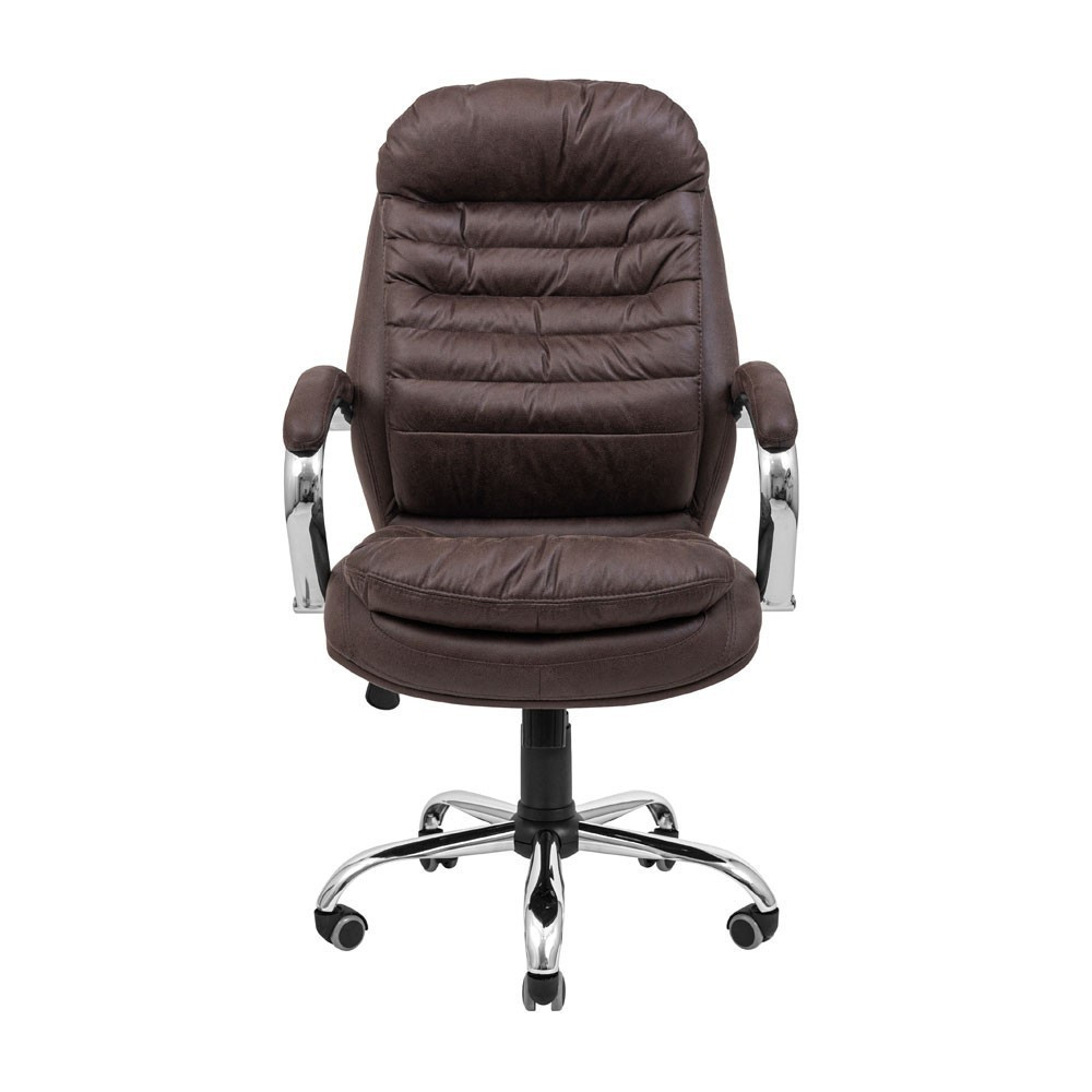 Офісне крісло керівника Richman Valencia Ameli Хром M1 Tilt Коричневий Київ - фото 2