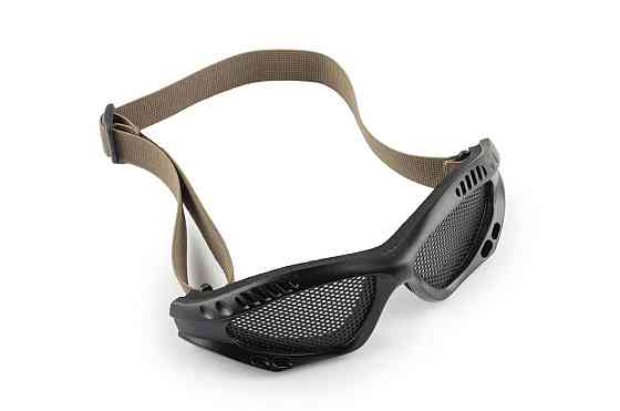 Очки мото KOESTLER (на резинке, черные, c перфорационным стеклом) Мукачево