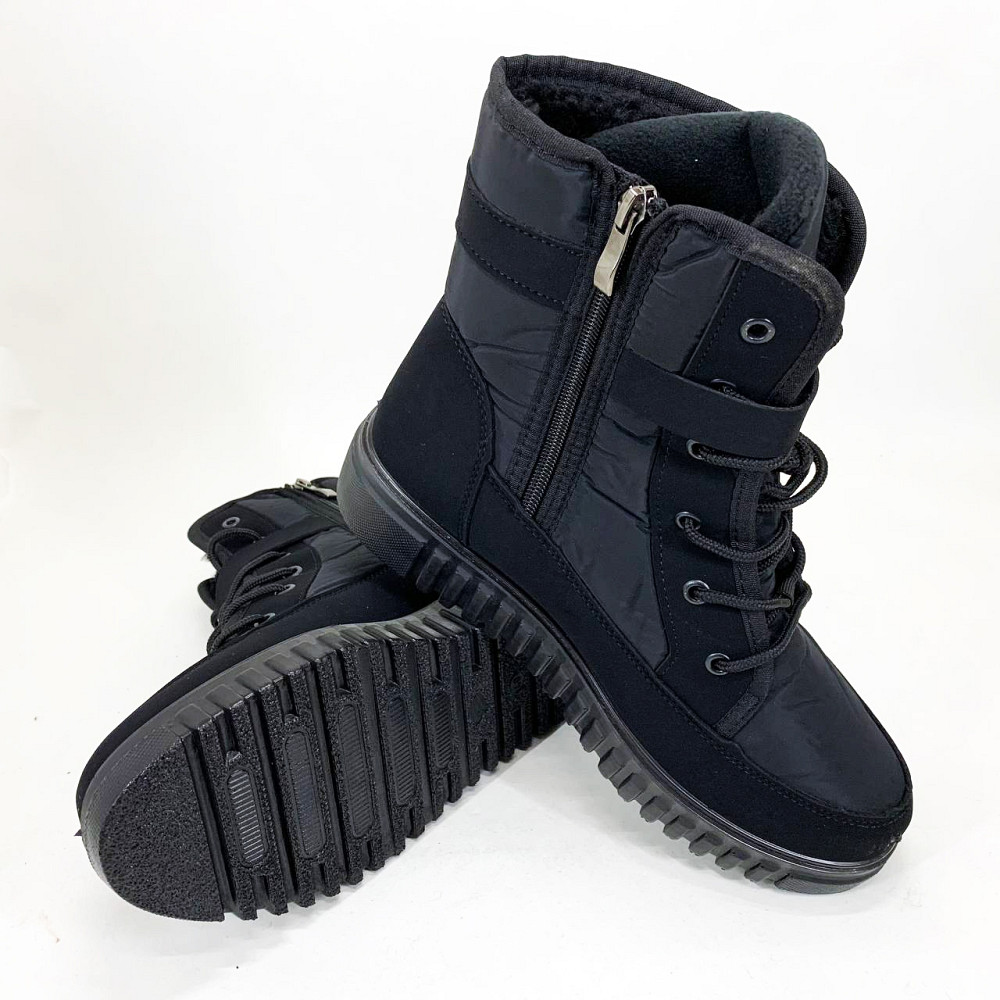 Женские теплые демисезонные сапоги 41р, Ботинки женские демисезонные чорные теплые полуботинки HV-29 Львов - изображение 4