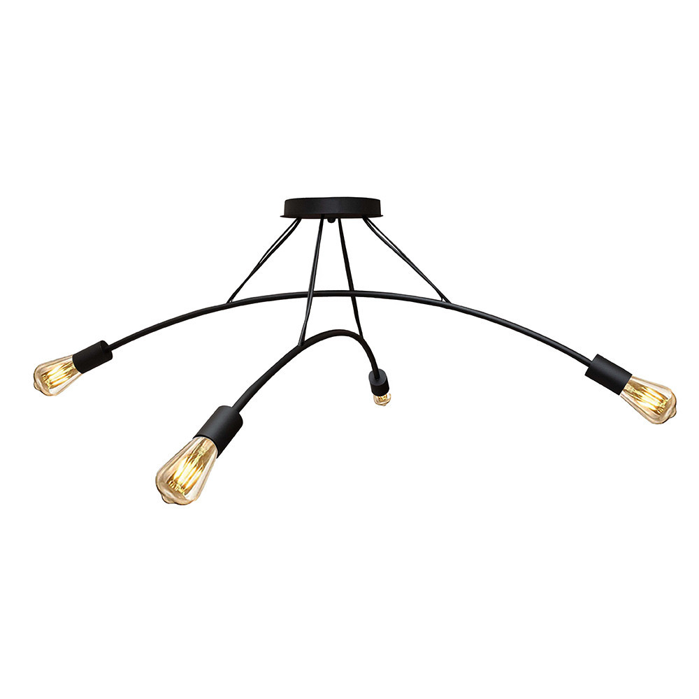 Люстра подвесная MSK Electric Orion на четыре лампы Е27 NL 9832-4 BK черная Одесса - изображение 4