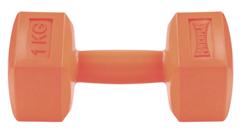 Гантель композитная для домашних тренировок и фитнеса PowerPlay 4124 Hercules 1 кг Киев - изображение 2