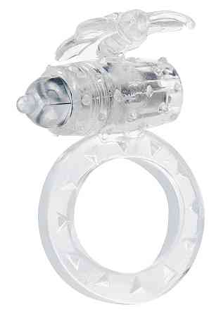 Ерекційне кільце з вібрацією Flutter Ring Vibrating Transparant Sex Aura Київ