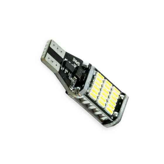 Автолампа 12V 16W W2.1х9.5d біла Лід 45 SMD 4014 850Lm БЦ Мукачево