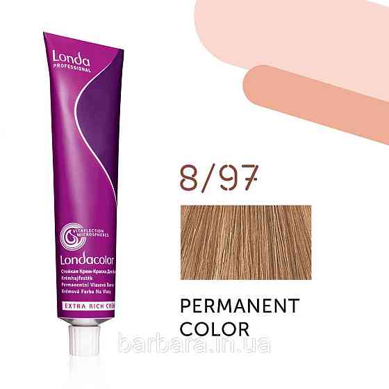 Краска для волос Londa Сolor Permanent Professional 8/97 светлый блонд коричневый сандрэ Киев