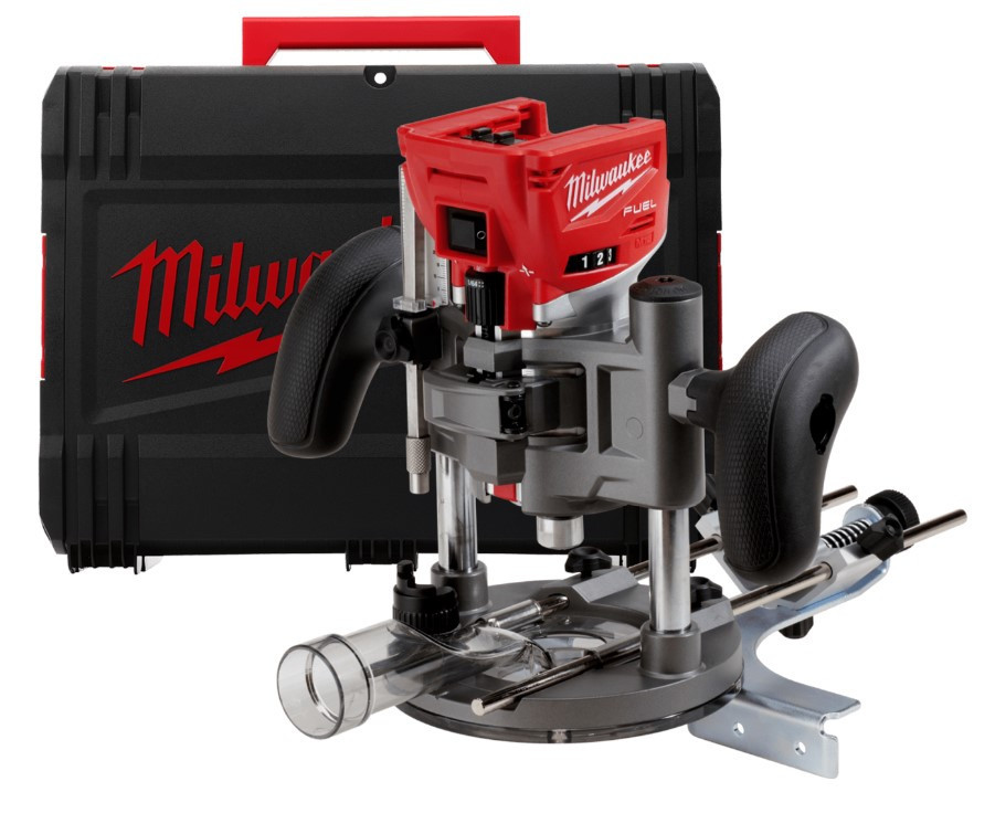 Фрезер кромкувальний акумулятрний MILWAUKEE, M18 FTR8-0X, цанга 6/8мм (насадки для відалення пилу 2шт, накладка 146мм, цанга 1х6 Одеса - фото 1