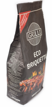 Деревно-вугільний екобрикет 5кг GRILLI 77777 Код: 004241 Рівне
