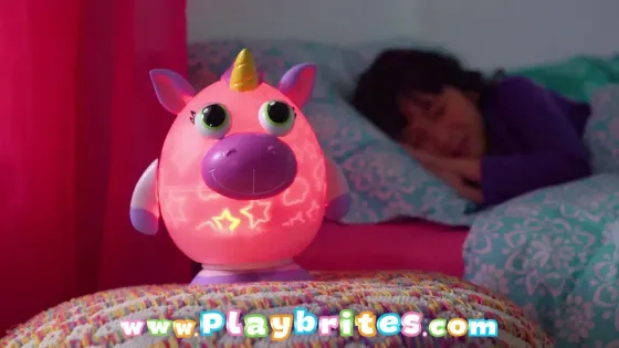 Светильник-проектор Playbrites Единорог | Оригинальный светильник в детскую | Ночник детский беспроводной Коломыя