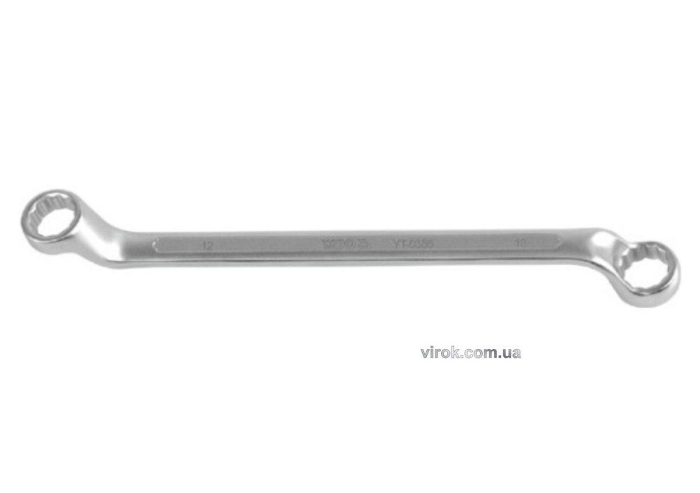 Ключ гнуто - накидний YATO : CrV, М= 12х13 мм, L= 220 мм [10/60/120] Одесса - изображение 1