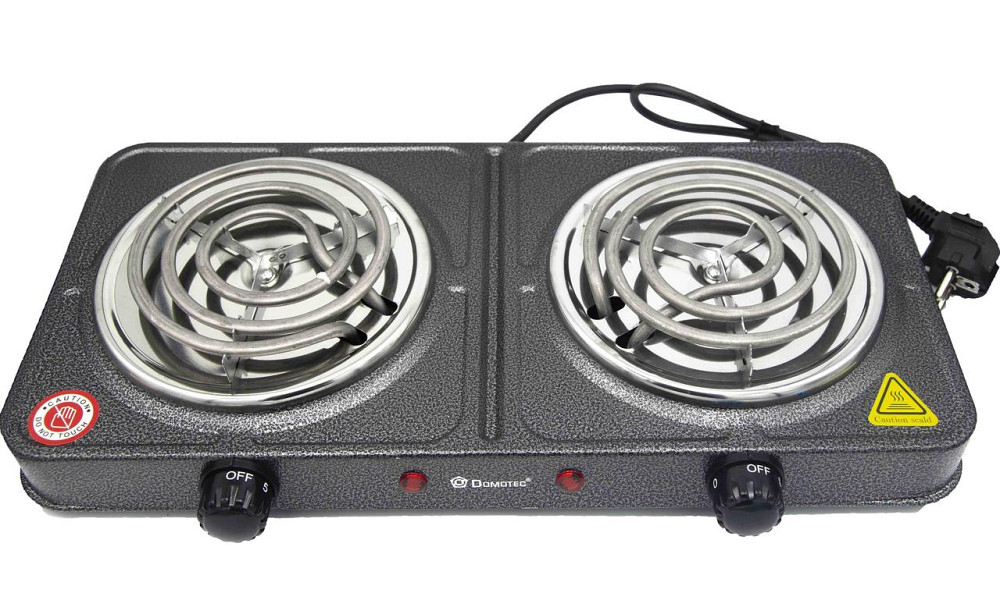 Электроплита двух комфорная Domotec MS-5802 - 3027 Днепр - изображение 1