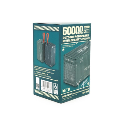 Батарея універсальна Remax 60000mAh, PD/20W, QC/22.5W, Gray (RPP-609G) Вінниця - фото 4
