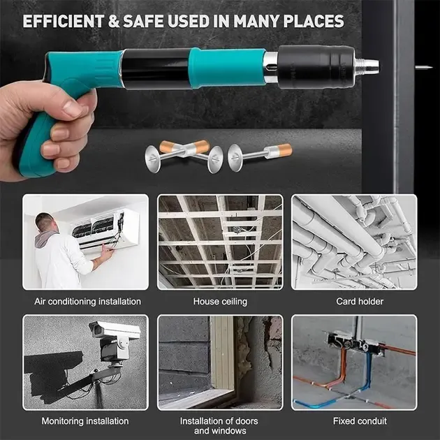 Ручной гвоздозабивной степлер пистолет в пластиковом кейсе The ceiling artifact AND-9 Коломыя - изображение 5