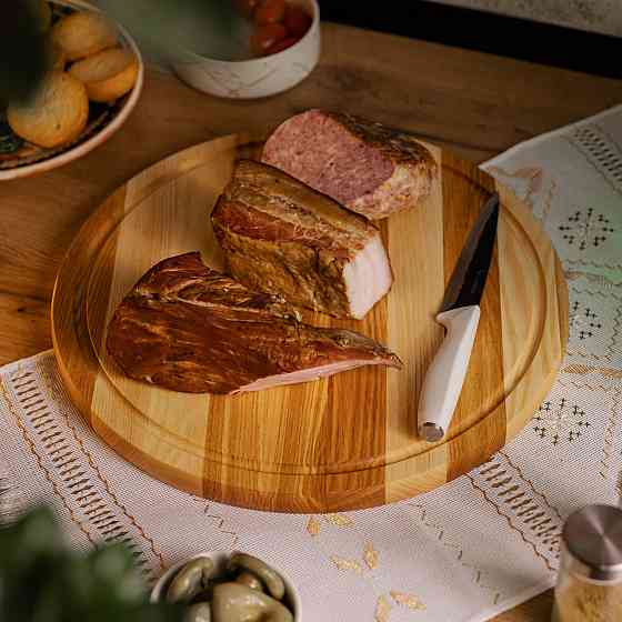 Lugi Дерев'яна дошка кругла 20 см для подачі ясен C9W200 Киев