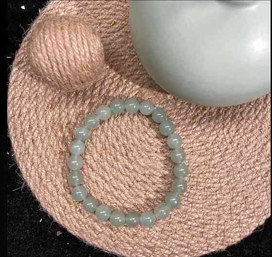 Браслет із зеленого авантюрину 8 мм на резинці Київ