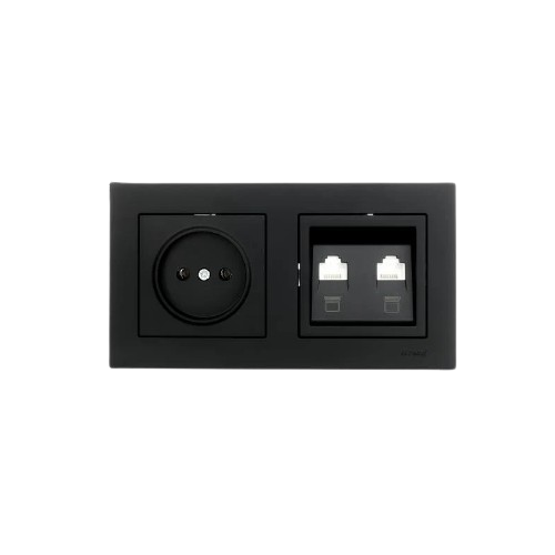 VESNA антрацит Рамка горизонтальна 2-а Лезард Житомир - изображение 4