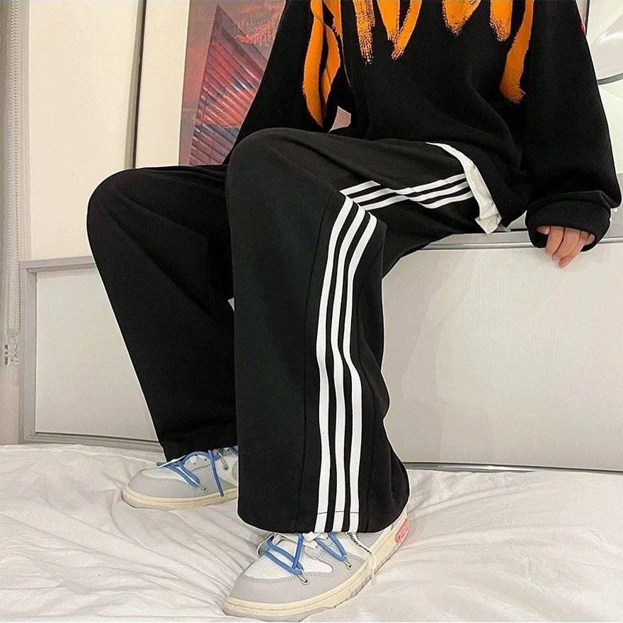 Жіночі повсякденні оверсайз штани з лампасами двонитка Одеса - фото 8