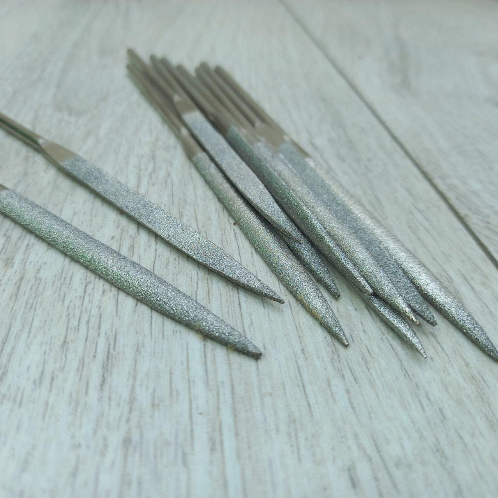 Надфіль алмазний напівкруглий - інструмент для шліфування металу, скла та твердих сплавів Харків - фото 2