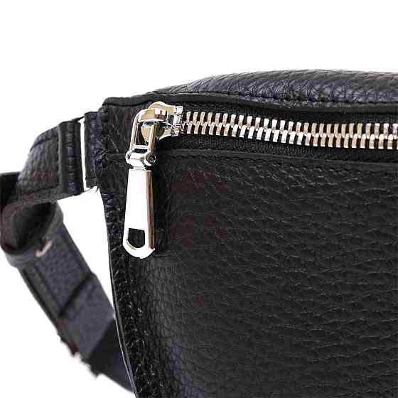 Шкіряна жіноча бананка Чорний (SHVIGEL) Київ