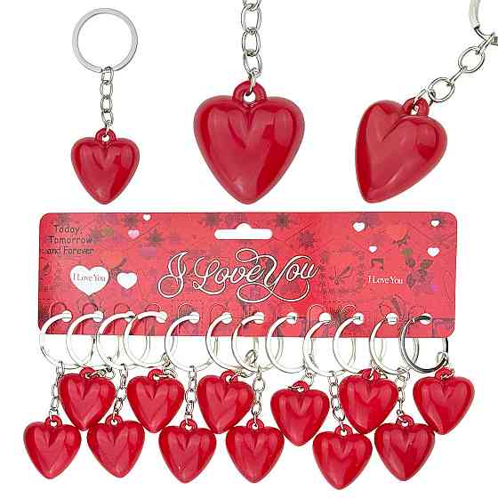 Брелоки для ключей Сердечки Любовь 12 шт Киев