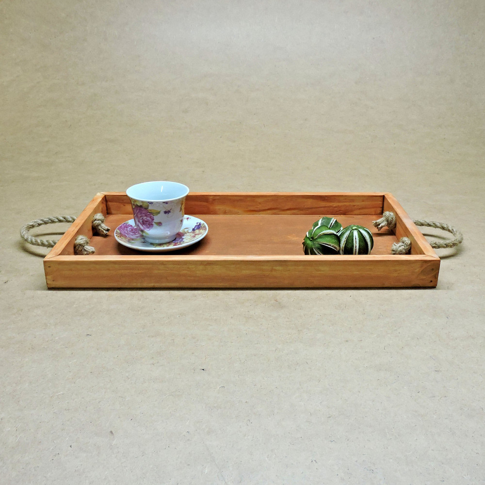 Піднос дерев'яний "Шарлеруа 50х27" шафран Миколаїв - фото 5