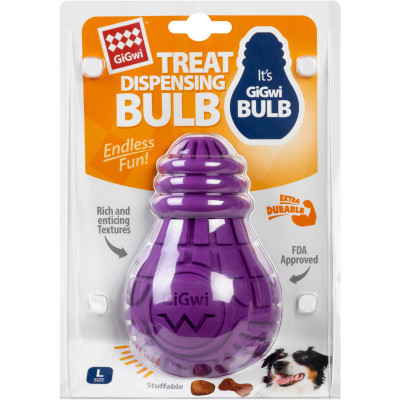 Игрушка для собак GiGwi Bulb Rubber Лампочка резиновая L фиолетовая (2338) Винница - изображение 2