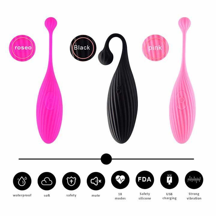 Смарт віброяйце з дистанційне керуванням вібратор SVAKOM Primo Wine для жінок 15,8 см Чорний Вінниця - фото 7