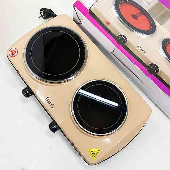 Портативна електрична електроплита DARIO DHP122B 2100 Вт, Потужна електроплита для дому XY-17 Івано-Франківськ