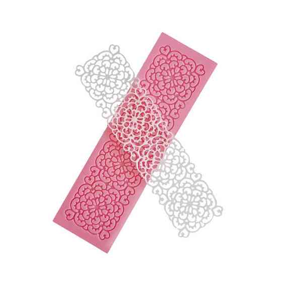 Молд кондитерский Кружевной 156 на 45 мм розовый Киев