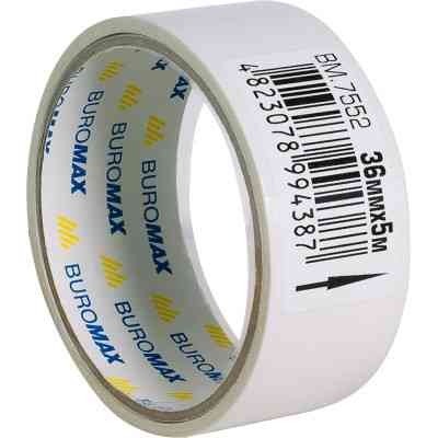 Скотч Buromax двосторонній на паперовій основі 36 мм х 5 м (BM.7552) Вінниця
