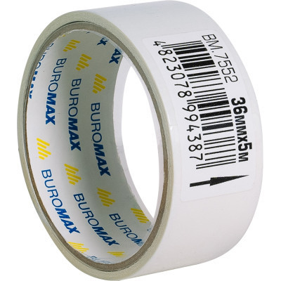 Скотч Buromax двосторонній на паперовій основі 36 мм х 5 м (BM.7552) Вінниця - фото 2