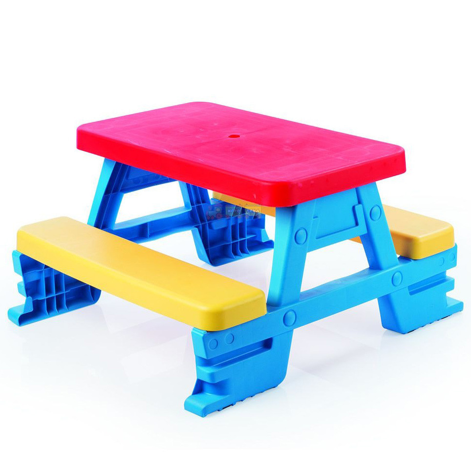 Дитячий пікніковий ігровий столик для 4 дітей Dolu (3008) з двома лавками Київ - фото 1