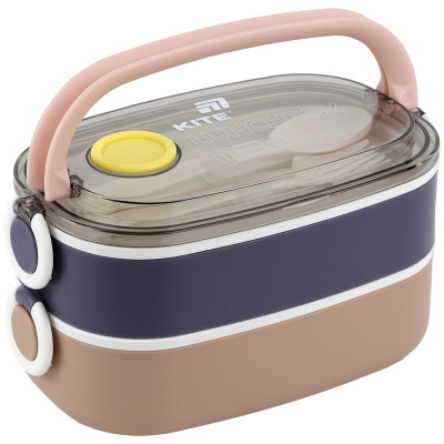Ланч-бокс Kite подвійний з наповненням 1600 мл, бежевий (K25-1181-1) Вінниця - фото 8