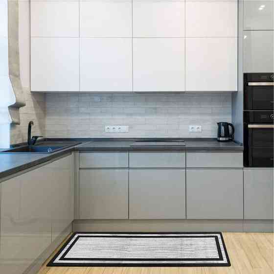 Килимки кухонні Lovely Svi - м'які з ефектом пам'яті - 44x150x 1 см Чорна окантовка (191223) Київ