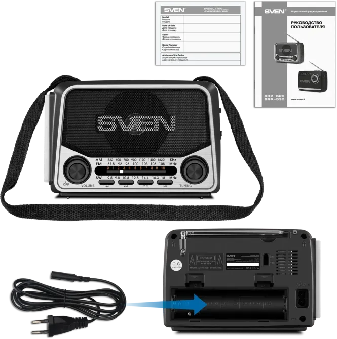 Портативный радиоприемник с USB FASH, MICRO SD SVEN (SRP-525) Нововолынск - изображение 8