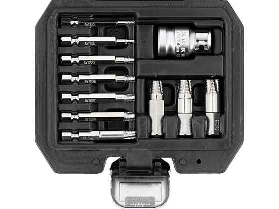 Набір естракорів гвинтів YATO торцеві з TORX спіральні квадрат 1/4