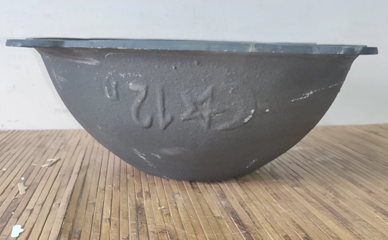 Казан чавунний узбекський 12 л із плоским дном і алюмінієвою кришкою Вінниця