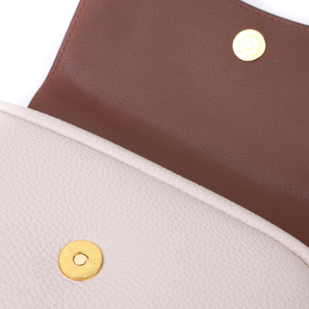 Красивая женская сумка с клапаном из натуральной кожи Vintage 22431 Белая Киев - изображение 5