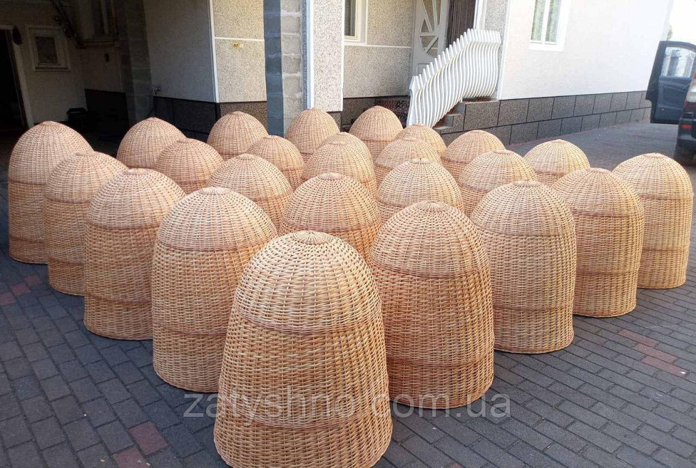 Плетені люстри купол з лози в кафе або ресторан Київ - фото 5