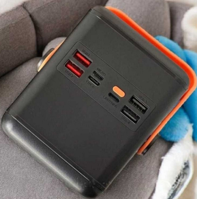 Мощный повербанк power bank с фонарем и солнечной панелью Киев - изображение 2