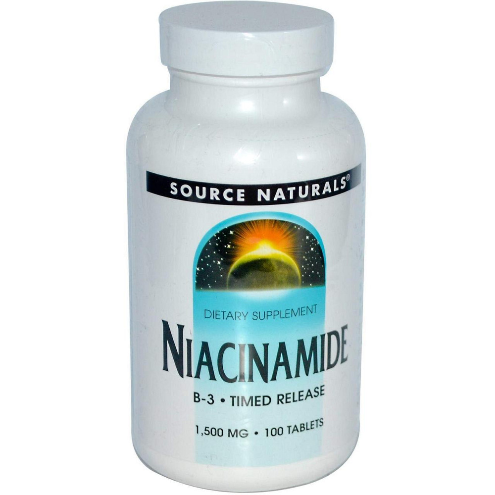 Ніацинамід (В3) Source Naturals Niacinamide B-3 100 таб Київ - фото 1