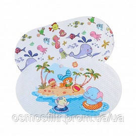 Килимок для ванни протікований з  дитячими мотивами 70х40 см Київ - фото 1