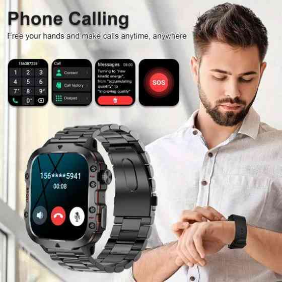 Умные смарт часы Smart Expert Nano Steel + 2 ремешка (Черные) Киев