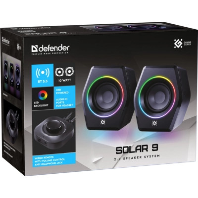 Акустическая система Defender Solar 9 LED Bluetooth USB Black (65939) Винница - изображение 8